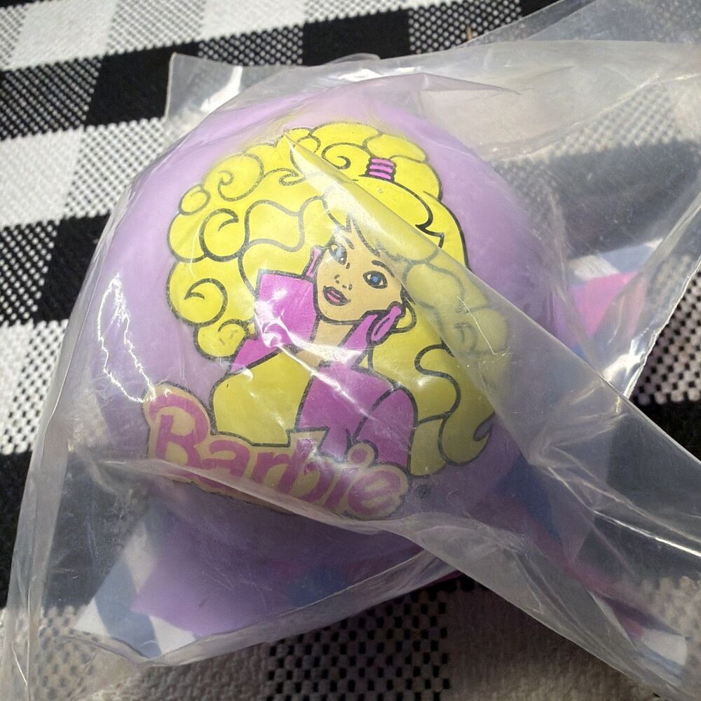 McDonald's‎ Barbie Ball 1994 Mattel Purple in Polybag 3" Diameter